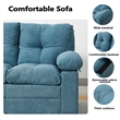 Hybiton Modern 3 Piece Sofa Set Linen Chair & Loveseat & Sofa - Blue