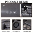 Hybition PU Leather Multi Functional Sofa Set Reclining Living Room Set Grey