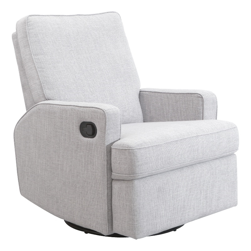 Second Story Home Tucker Swivel Recliner in Gray