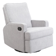 Second Story Home Tucker Swivel Recliner in Gray