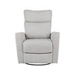 Second Story Home Soho Swivel Glider in Grey