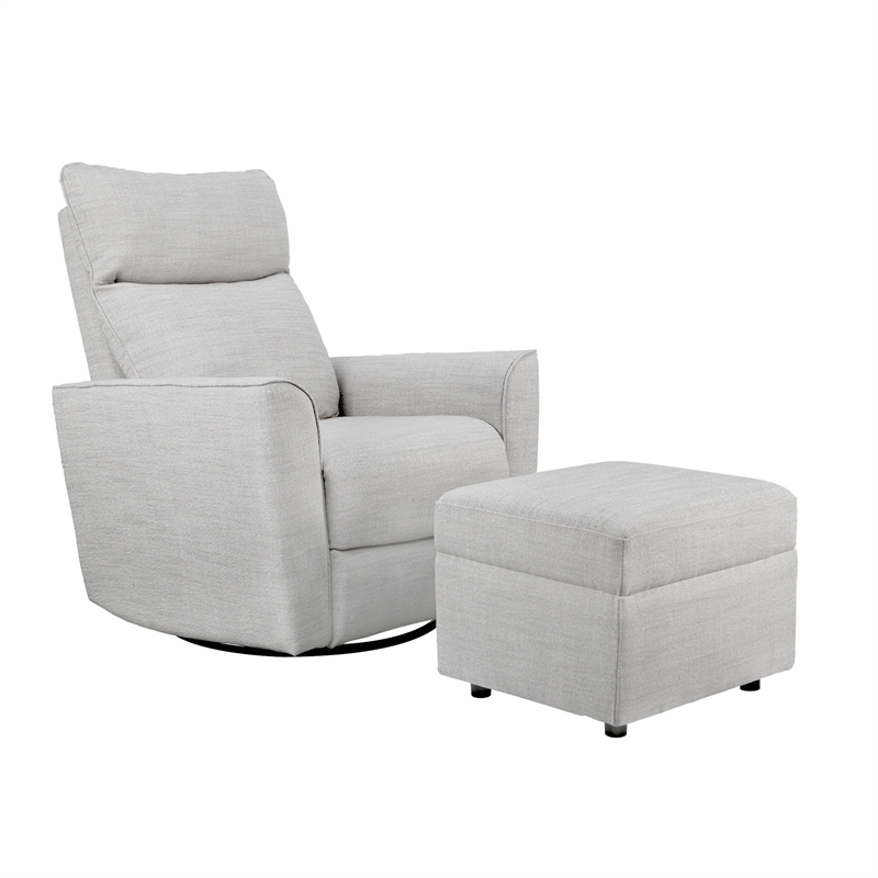 Second Story Home Second Story Home Ottoman in Grey