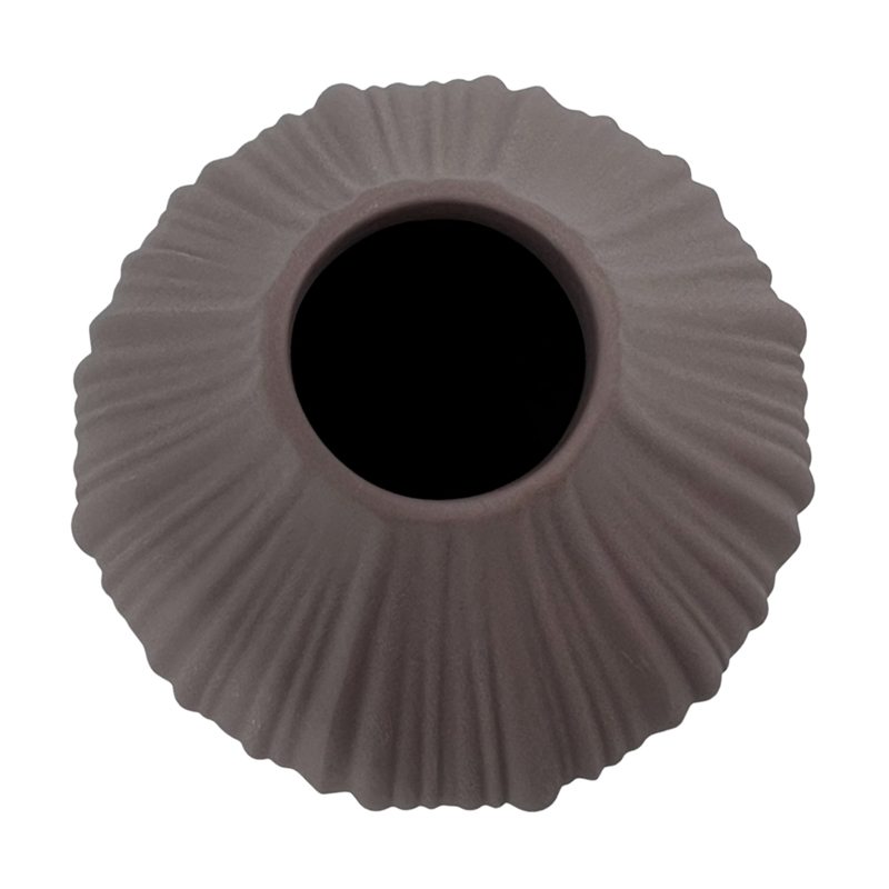 Bergamo Art Modern Onion Ceramic Vase in Pink