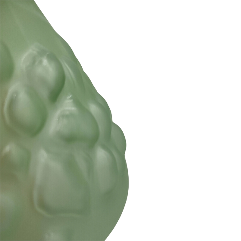 Bergamo Art Set of 2 Decorative Handmade Glass Bud Vases for Flowers in Green