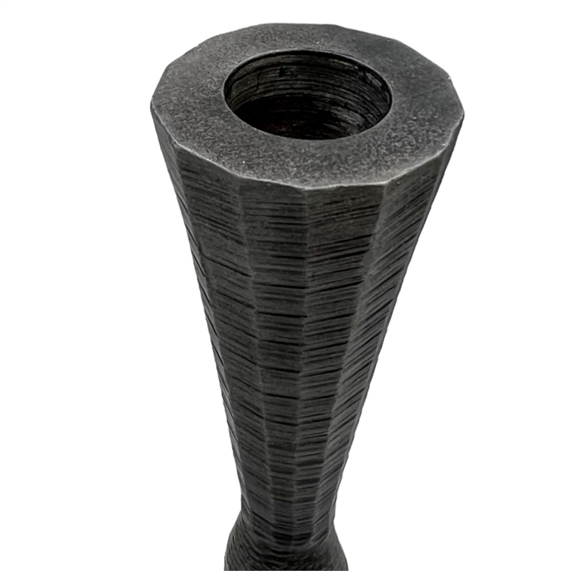 Bergamo Art Set of 3 Decorative Handmade Aluminum Modern Candleholders in Bronze