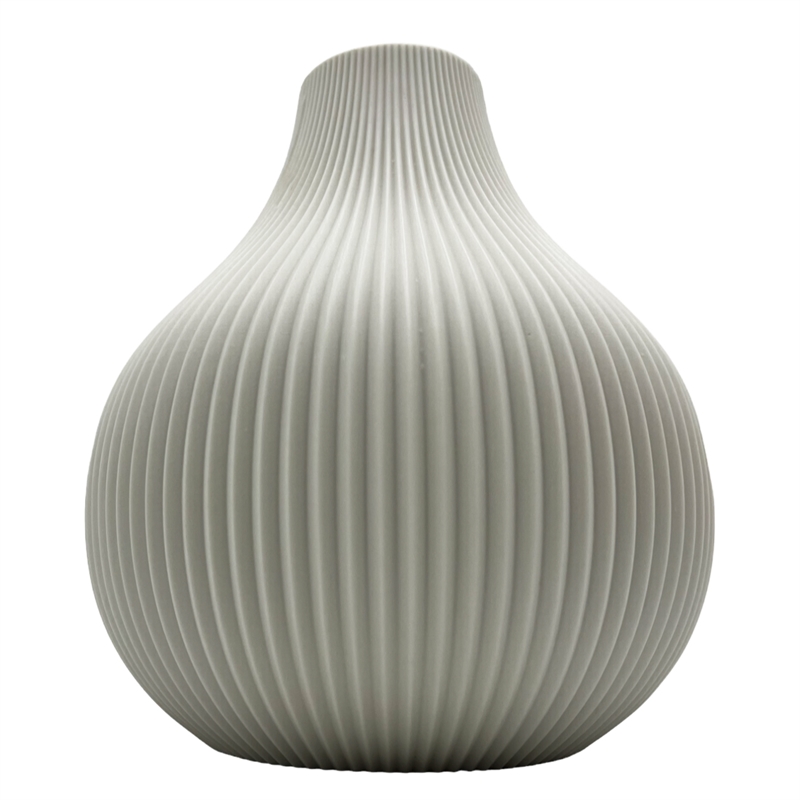 Bergamo Art Textured Pear Shaped Ceramic Vase