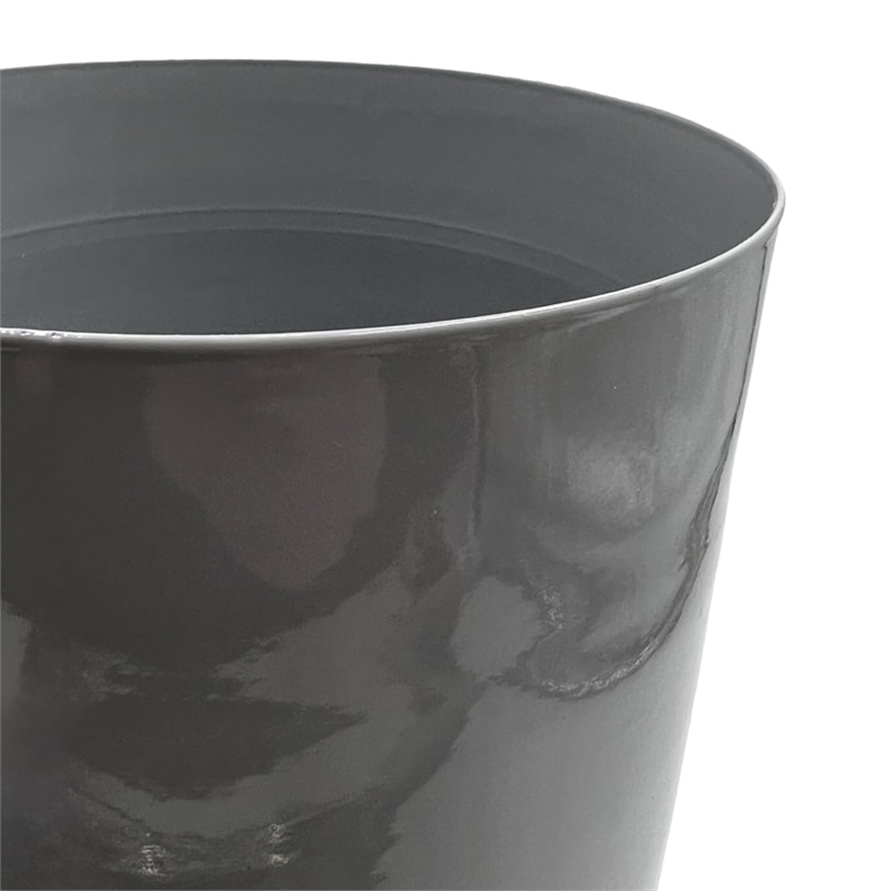 Bergamo Art 15 Inch Tall Decorative Handmade Iron Stylish Flower Vase in Black