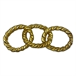 Bergamo Art Decorative Handmade Aluminum Modern Chain Sculpture in Gold