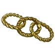 Bergamo Art Decorative Handmade Aluminum Modern Chain Sculpture in Gold