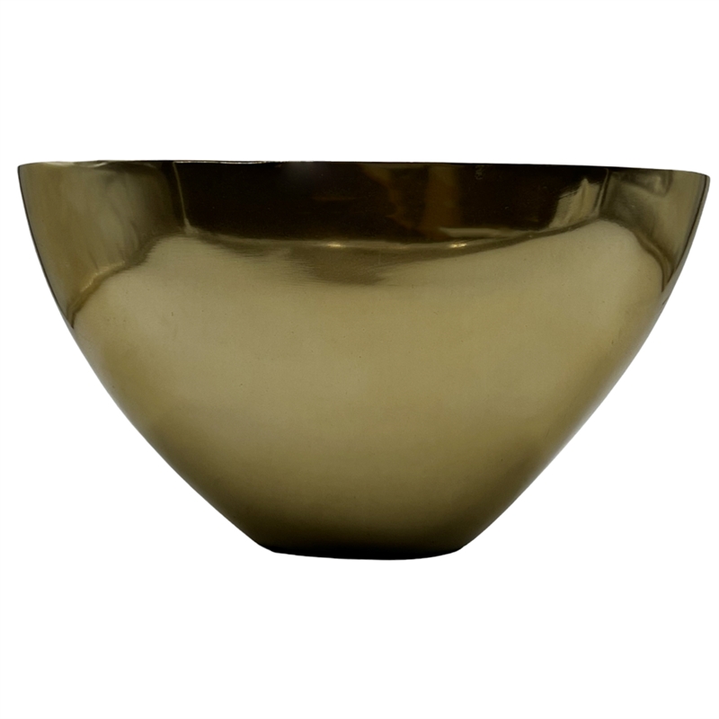 Bergamo Art Decorative Handmade Aluminum Modern Bowl in Gold