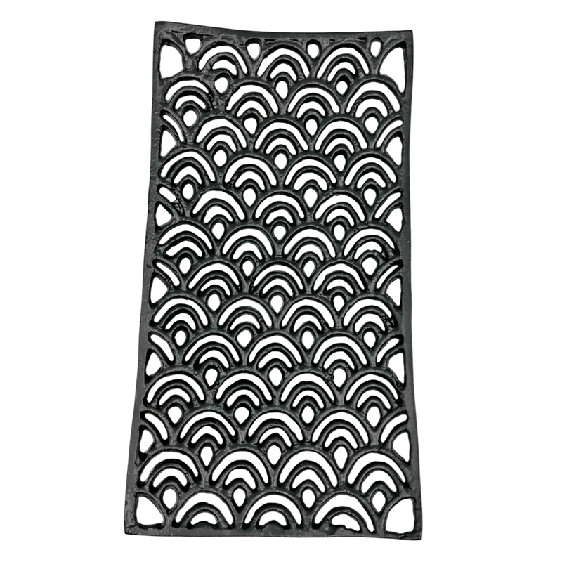Bergamo Art Decorative Handmade Aluminum Square Planter in Black