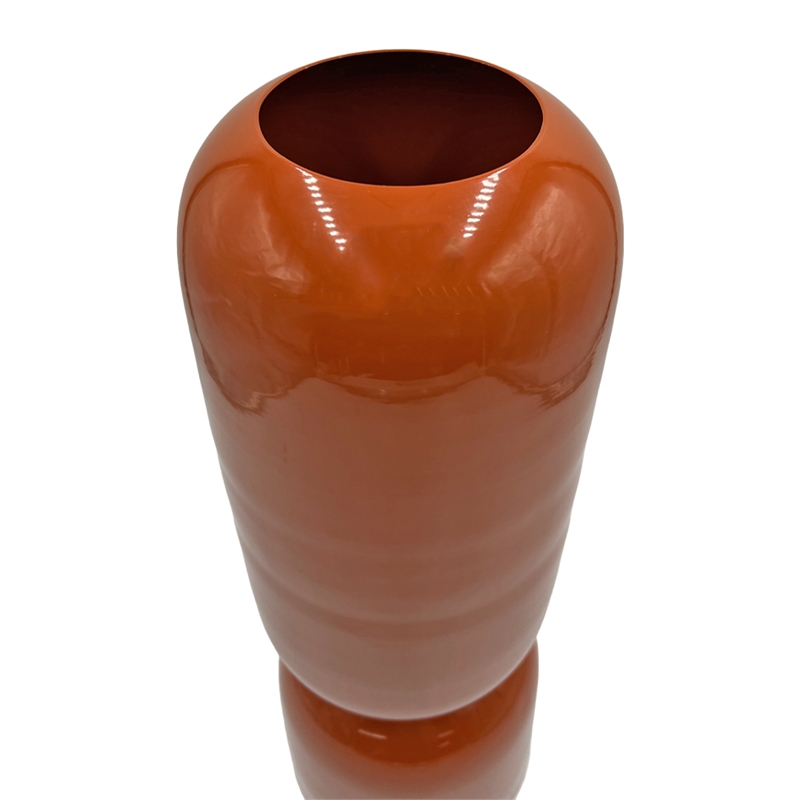 Bergamo Art 19 Inch Tall Decorative Handmade Iron Cylinder Flower Vase