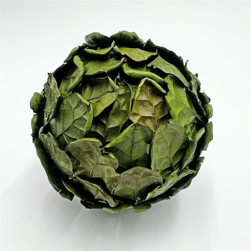 Bergamo Art Preserved PineCone and Oak Leaves Balls Bowl filler Decorative Orbs