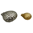 Bergamo Art Decorative Handmade Aluminum Shell Shape Bowl Set of 2