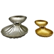 Bergamo Art Decorative Handmade Aluminum Shell Shape Bowl Set of 2