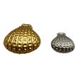 Bergamo Art Decorative Handmade Aluminum Shell Shape Bowl Set of 2