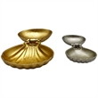 Bergamo Art Decorative Handmade Aluminum Shell Shape Bowl Set of 2