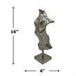 Bergamo Art 16 Inch Tall Decorative Handmade Aluminum Abstract Body Sculpture