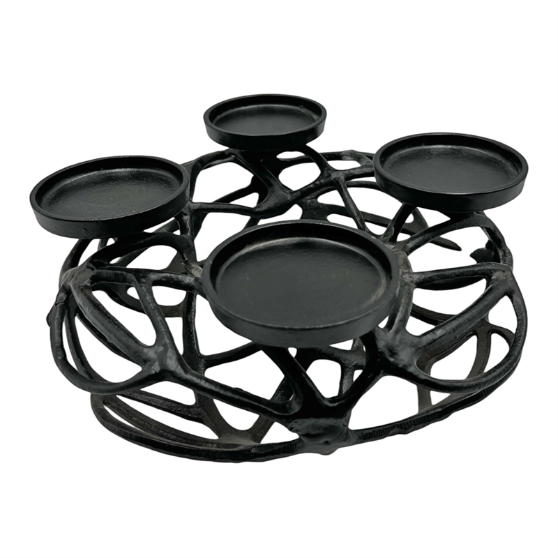 Bergamo Art 12 Inch Decorative Handmade Aluminum Modern T-Light Candle holder