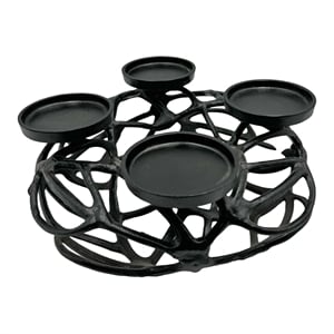 Bergamo Art 12 Inch Decorative Handmade Aluminum Modern T-Light Candle holder