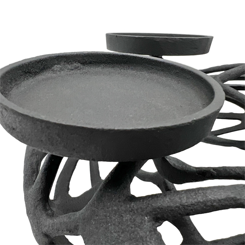 Bergamo Art 12 Inch Decorative Handmade Aluminum Modern T-Light Candle holder