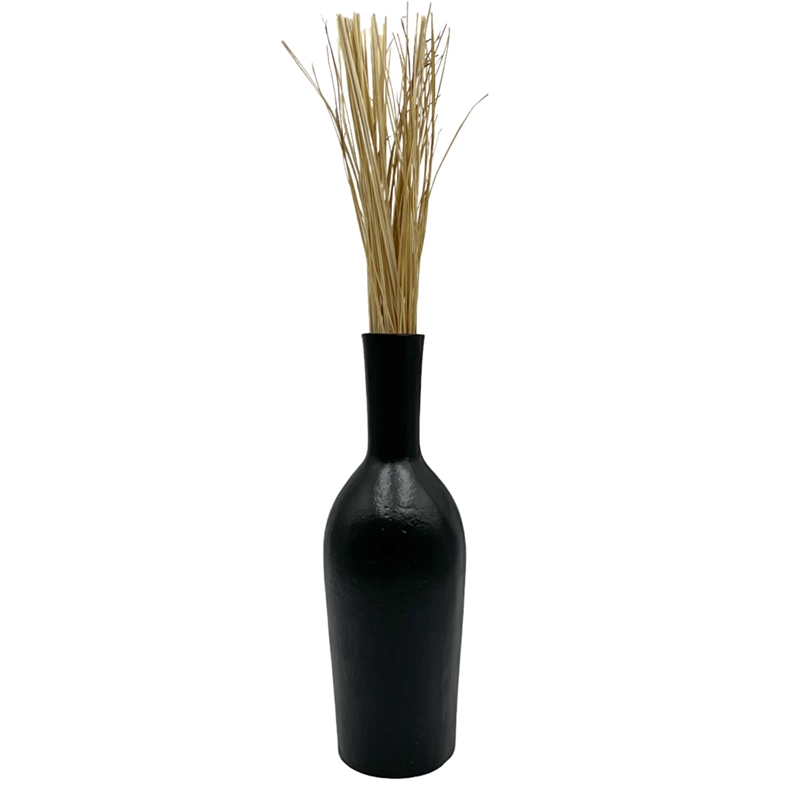 Bergamo Art 12 Inch Tall Decorative Handmade Aluminum Bottle Flower Vase