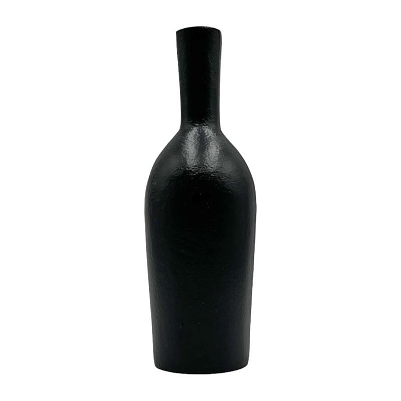 Bergamo Art 12 Inch Tall Decorative Handmade Aluminum Bottle Flower Vase