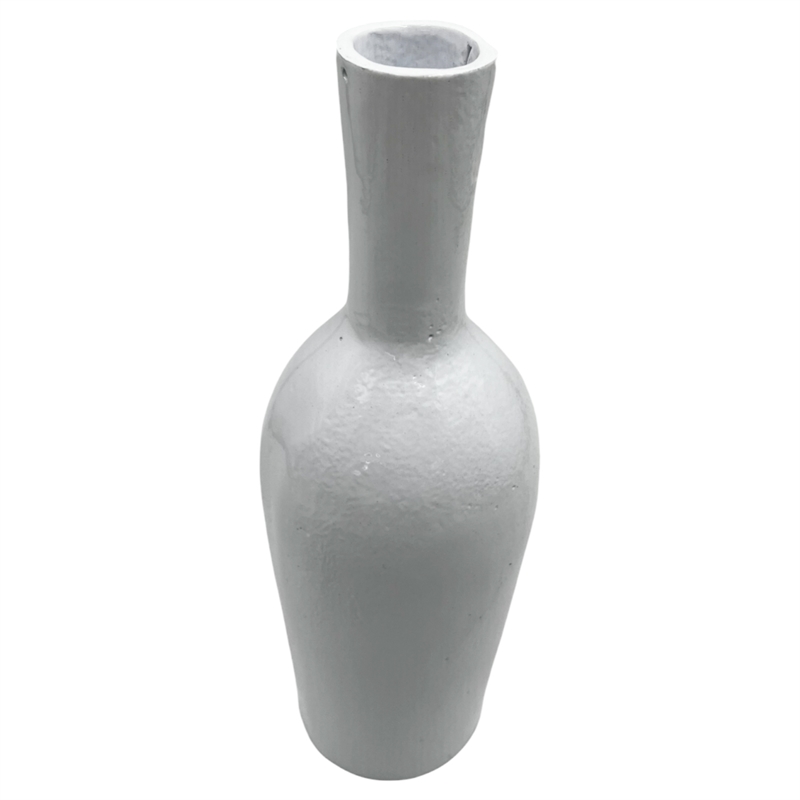 Bergamo Art 12 Inch Tall Decorative Handmade Aluminum Bottle Flower Vase