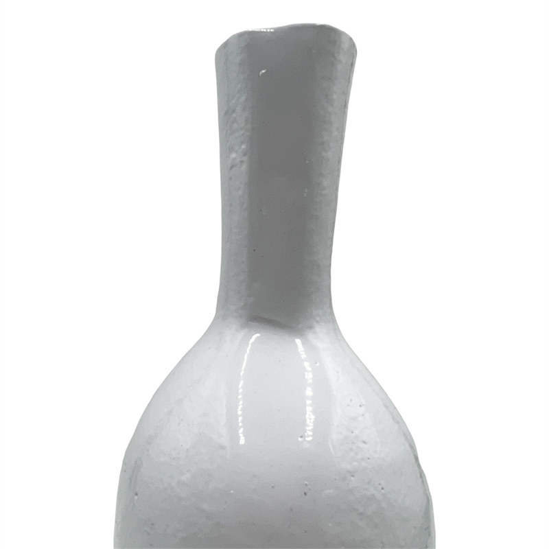 Bergamo Art 12 Inch Tall Decorative Handmade Aluminum Bottle Flower Vase