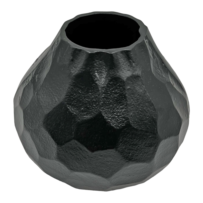 Bergamo Art 8 inch Wide Decorative Handmade Aluminum Pear Flower Vase