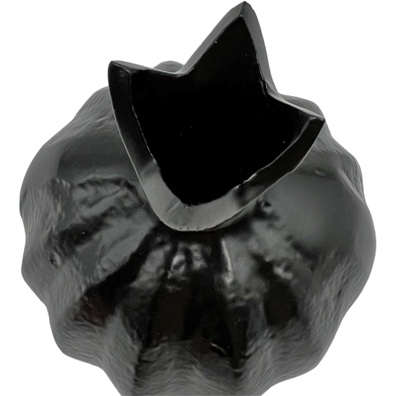 Bergamo Art 6 Inch Tall Decorative Handmade Aluminum Pomegranate Flower Vase
