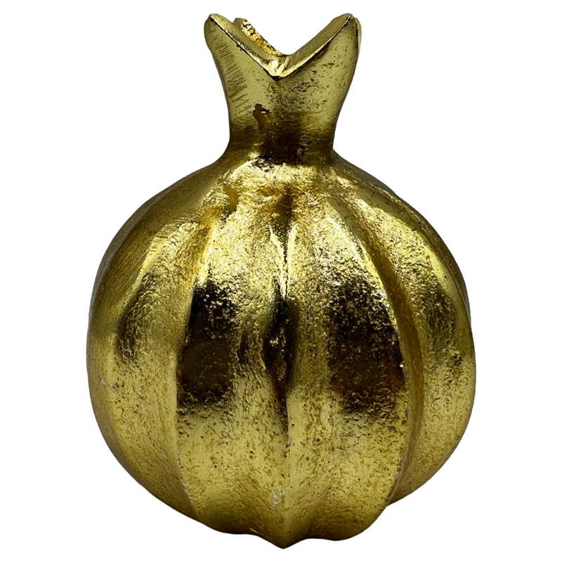 Bergamo Art 6 Inch Tall Decorative Handmade Aluminum Pomegranate Flower Vase