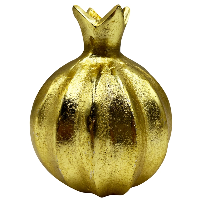 Bergamo Art 6 Inch Tall Decorative Handmade Aluminum Pomegranate Flower Vase