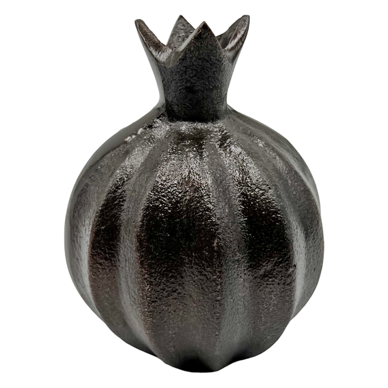Bergamo Art 6 Inch Tall Decorative Handmade Aluminum Pomegranate Flower Vase