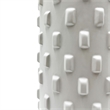 Bergamo Art 14 Inch Tall White Ceramic Vase for Flowers