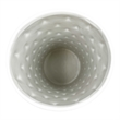 Bergamo Art 14 Inch Tall White Ceramic Vase for Flowers