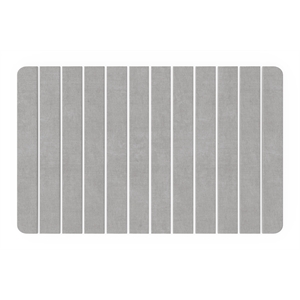 Modern Diatomite Quick-Dry Stone 34x21&quot Large Bathroom Mat in Gray