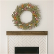 Preserved Botanical Wreath Green Natural Mixed Blooms