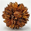 Handmade Natural & Preserved Topiary Balls Bowl Filler Orbs In Brown Set Of 6