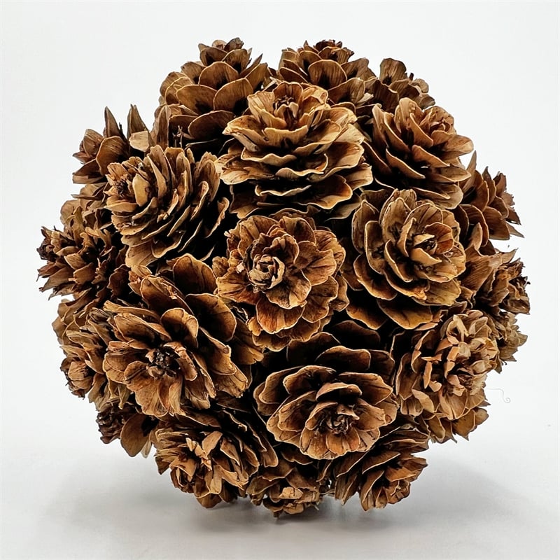 Handmade Preserved Topiary Balls Set of 6 Decorative Floral Orbs