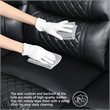 Modern L-Shaped Sectional Sofa Manual Reclining Faux Leather Couch Black