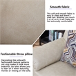 3-Piece Living Room Sofa Set Matte Faux Leather Living Room Set Beige