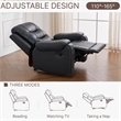 3-Piece Faux Leather Reclining Sofa Set with Drop Down Table USB Charging Blue