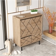 Ocean Double Sideboard Table and Storage 3 Doors OAK Color Multi Purpose Cabinet
