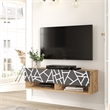 Future TV Unit Anthracite UV Print 40 inches Floating Entertainment Center