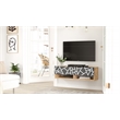 Future TV Unit Anthracite UV Print 40 inches Floating Entertainment Center