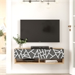 Future TV Unit Anthracite UV Print 40 inches Floating Entertainment Center