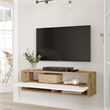 Future TV Unit Cobble Pine White UV Print 40 inches Floating Entertainment Unit
