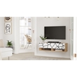 Future TV Unit Cobble Pine White UV Print 40 inches Floating Entertainment Unit