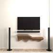 Batamex Parametric 36 Wavy Shelf Modern Geometric Wood Wall Piece Oak Color